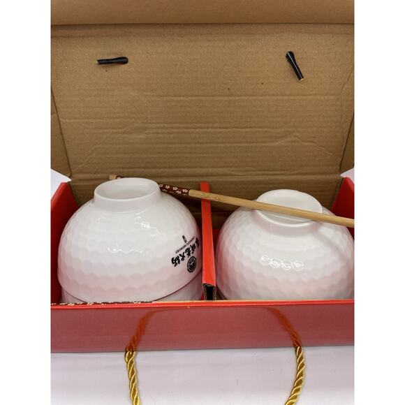 Chinese New Year Rice Bowls Set Of Four Year Of Rabbit With Chopsticks - Picture 7 of 7